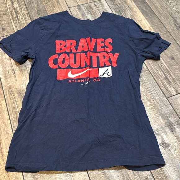 Adult Small Nike Braves Shirt - Picture 1 of 3
